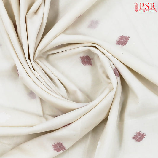 Off White Byloom Cotton Saree