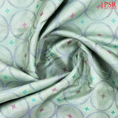 Pastel Mint Green Kanchipuram Silk Saree