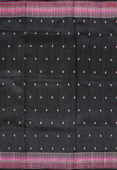 Black Semi Tussar Saree
