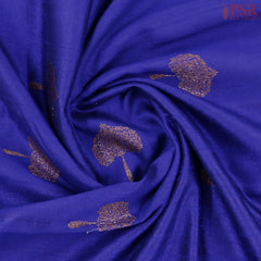 Royal Blue Banaras Jute Silk Saree