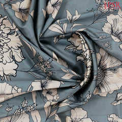 Steel Grey Semi Tussar Saree