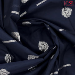 Midnight Blue Silk Cotton Saree