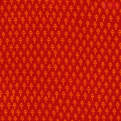 Rust red Cotton Print Running Material