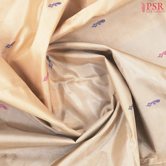 Biscotti Beige Vazhainaar Silk Saree