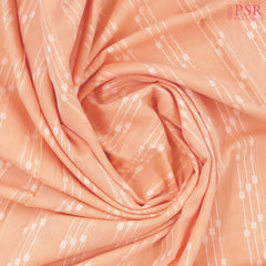 Peach Byloom Cotton Saree