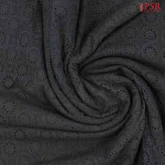 Shadow Black Hacoba Embroidery Running Material