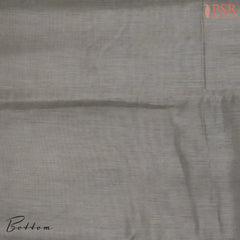 Cool Grey Assam Silk Dress Material