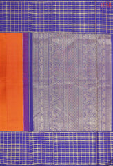 Saffron Kanchipuram Silk Saree