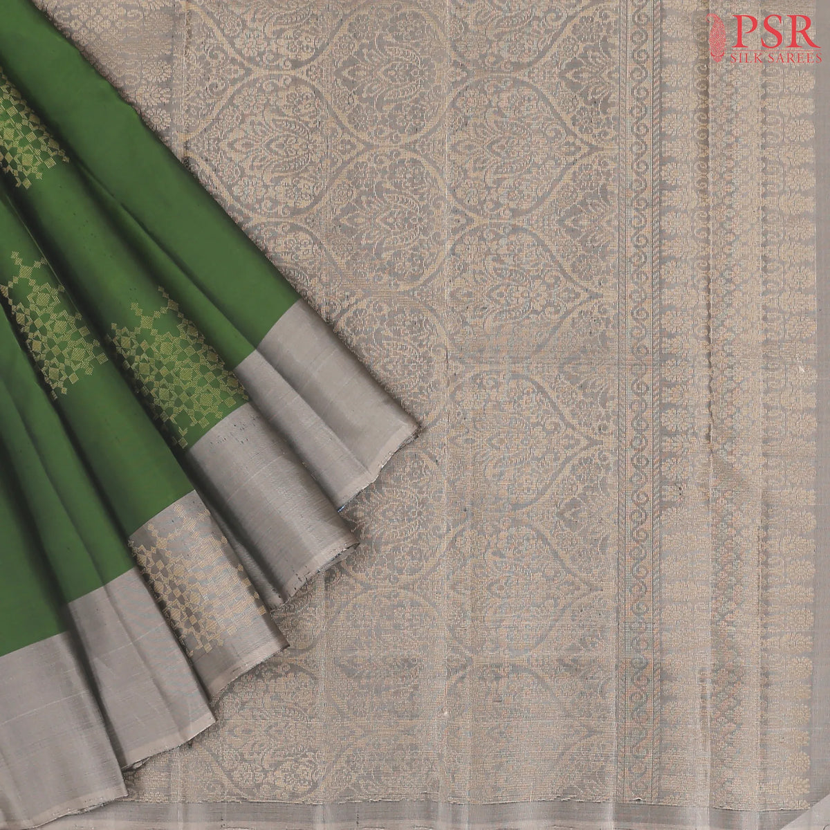 Fern Green Soft Silk Mix Saree
