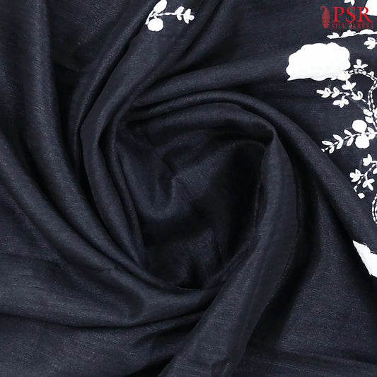 Black Green Silk Saree