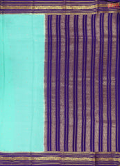 Turquoise Blue Mysore Silk Saree