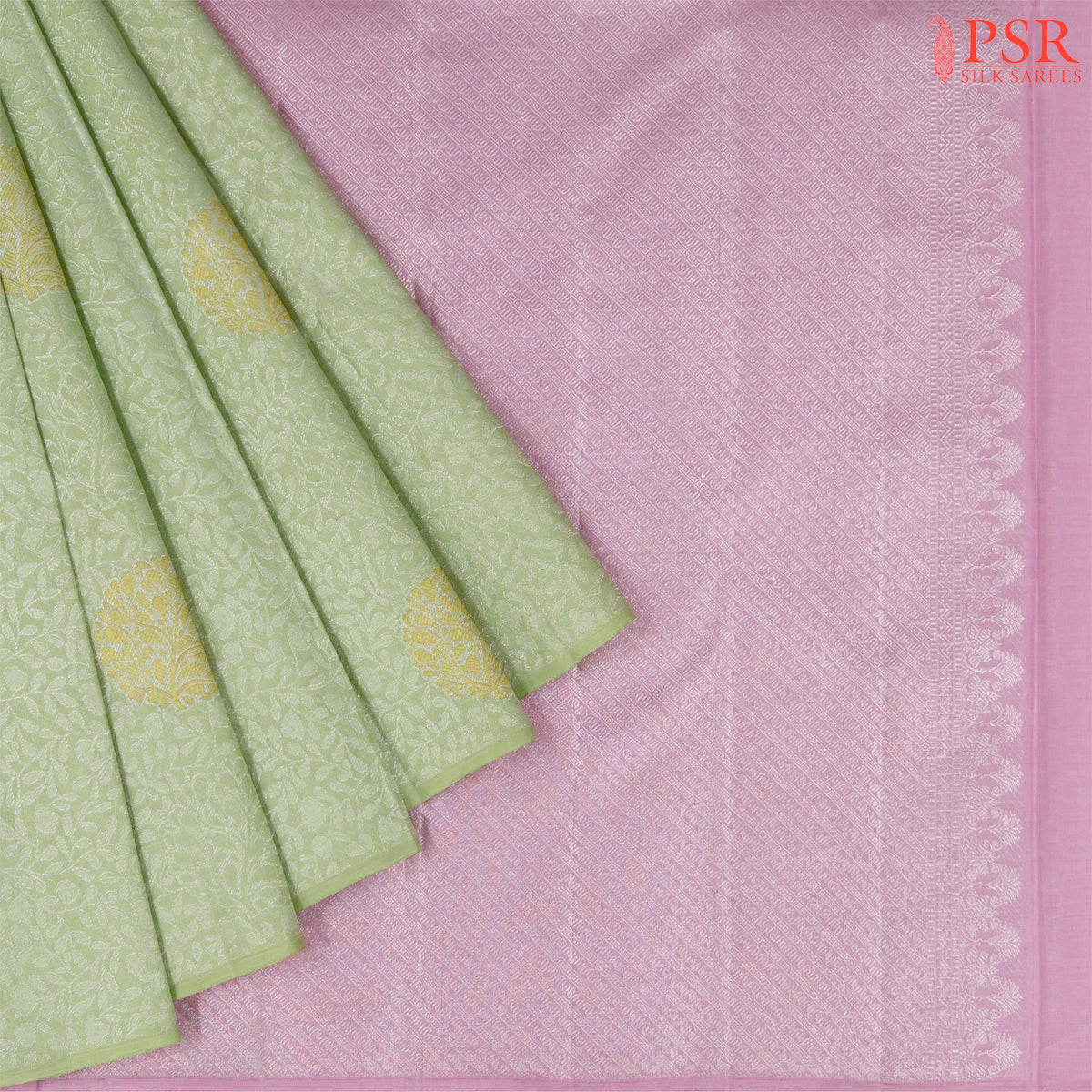 Light Green Kanchipuram Silk Saree