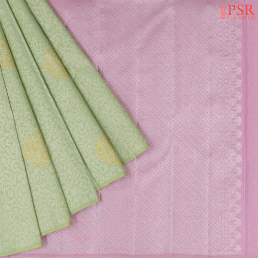 Light Green Kanchipuram Silk Saree