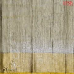 Marigold Semi Patola Silk Cotton Saree