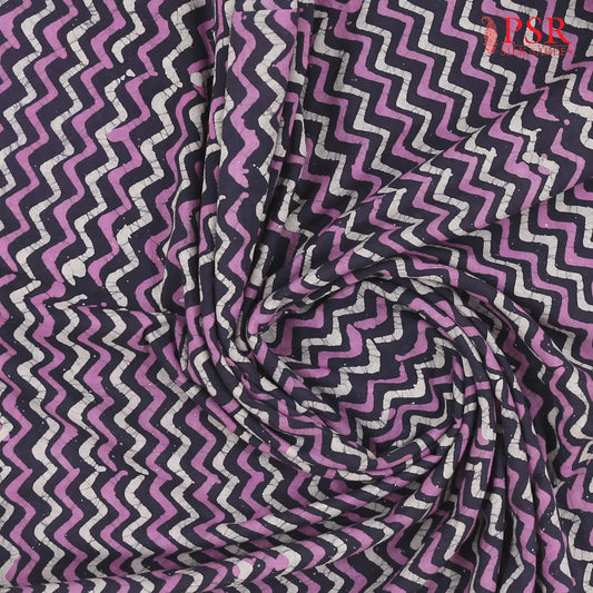 Indigo Batik Print Running Material
