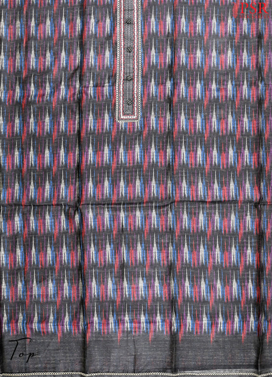 Black Jute Dress Material