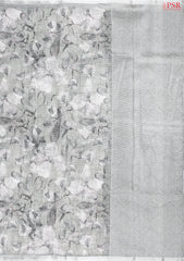 Cloud Grey Kota Saree