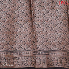 Taupe Brown Chanderi Silk Cotton Saree