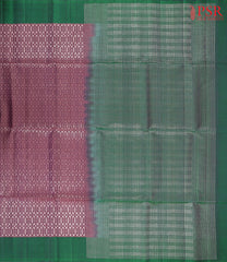 Dark Plum Purple Soft Silk Saree