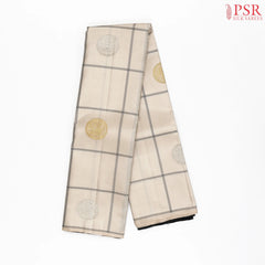 Cosmic Beige Kanchipuram Silk Saree