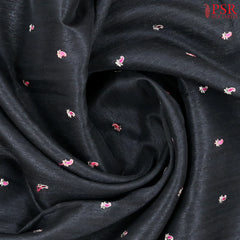Black Semi Tussar Saree