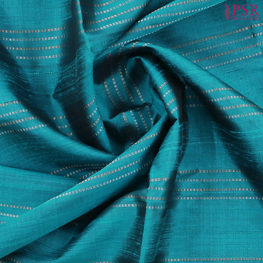 Peacock Blue Soft Silk Saree