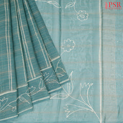 Aqua Lake Chanderi Silk Cotton Saree