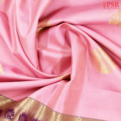 Light Pink Fancy Kanchipuram Silk Saree