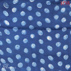 Indigo Blue Modal Silk Saree