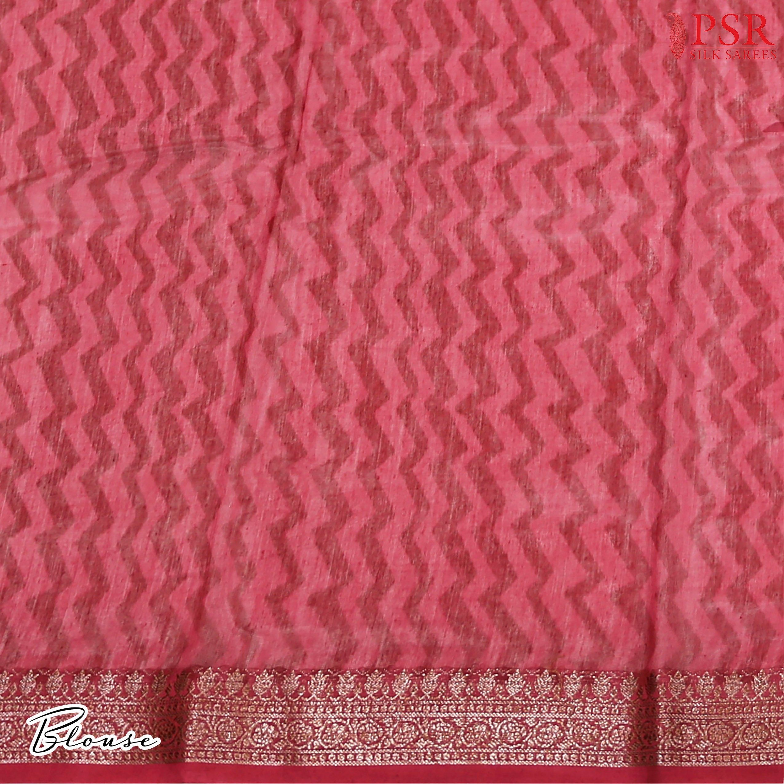 Crimson Red Chanderi Silk Cotton Saree