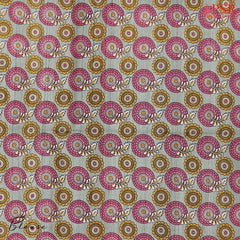 Olive Grey & Dark Pink Kadhi Tussar Silk Saree