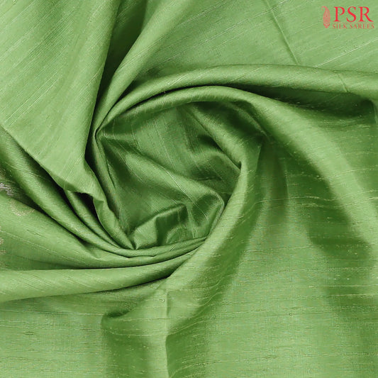 Asparagus Green Jute Soft Silk Saree
