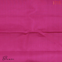 Yellow & Indigo Kanchipuram Silk Saree