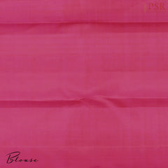 Cerise Pink Kanchipuram Jacquard Silk Saree