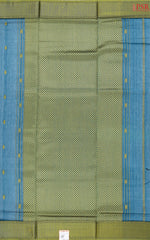 Peacock Blue Maheshwari Silk Cotton Saree