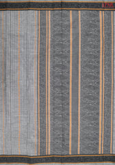 Dark Grey Kalakshetra Kovai Cotton Saree