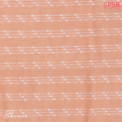 Peach Byloom Cotton Saree