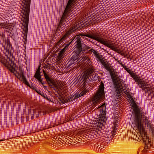 Purple Kanchipuram Silk Saree