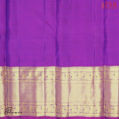 Dark Blue Kanchipuram Silk Saree