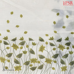 Floral Beige Kota Saree