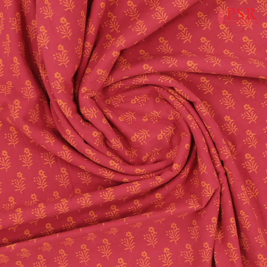 Cerise Jaipur Cotton Print Running Material