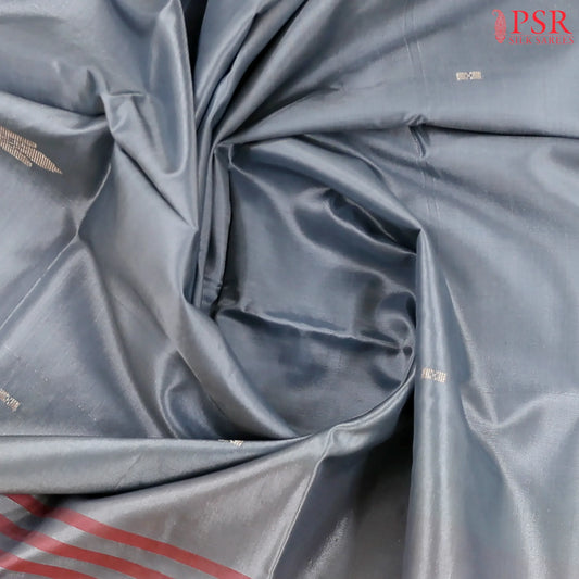 Steel Grey Vazhainaar Silk Saree