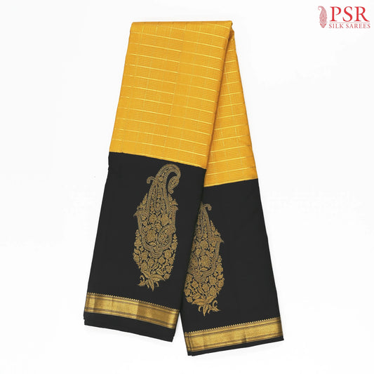 Tuscany Yellow Kanchipuram Silk Saree