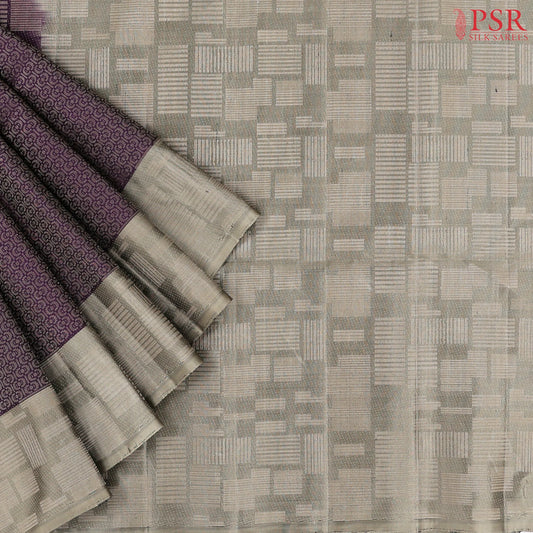 Dark Purple Soft Silk Saree