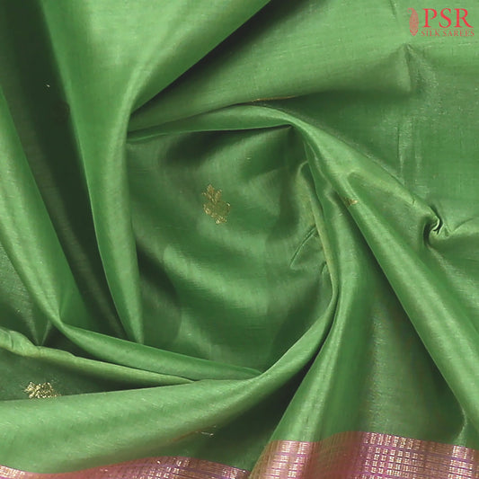 Jade Green Cotton Silk Saree