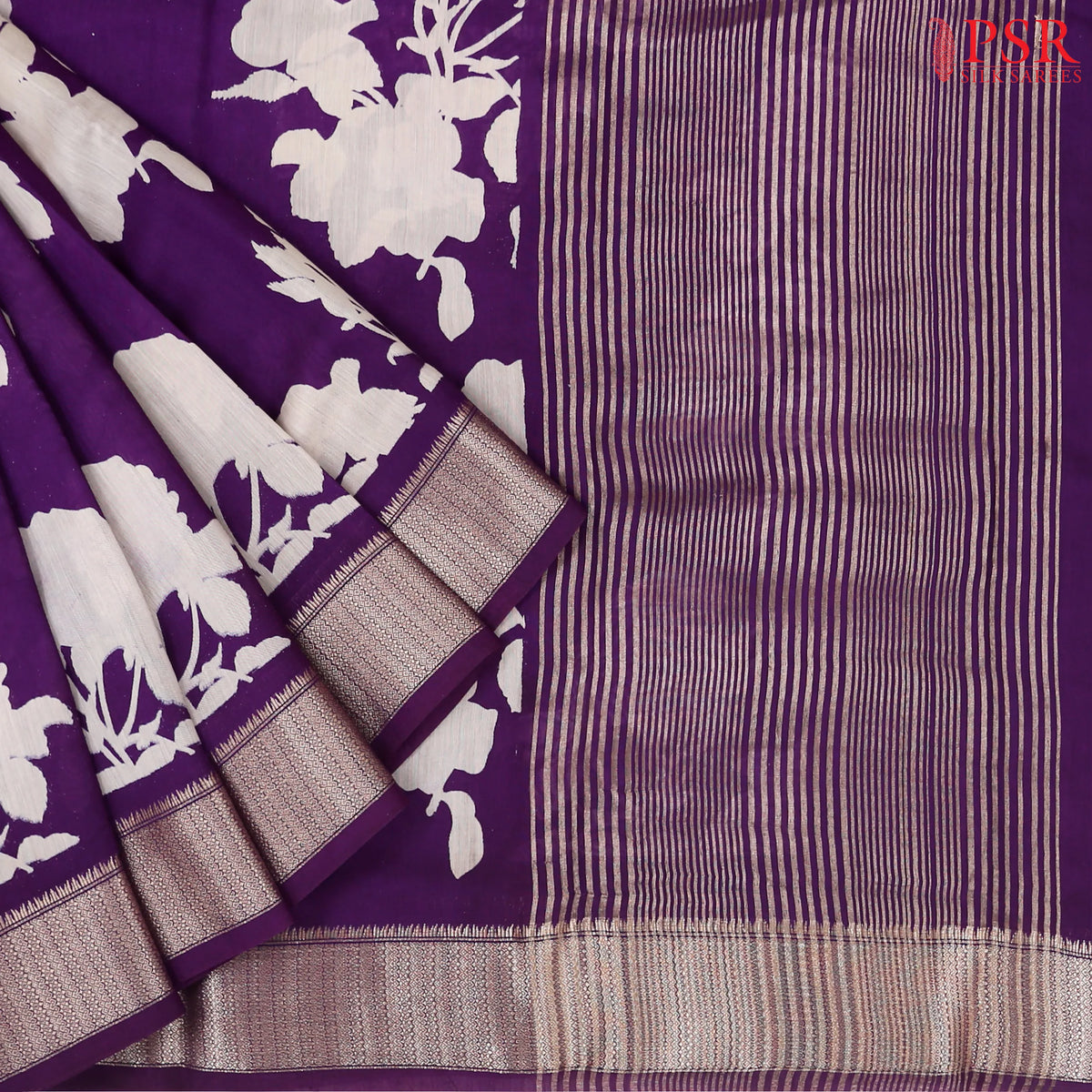 Magenta Purple Assam Saree
