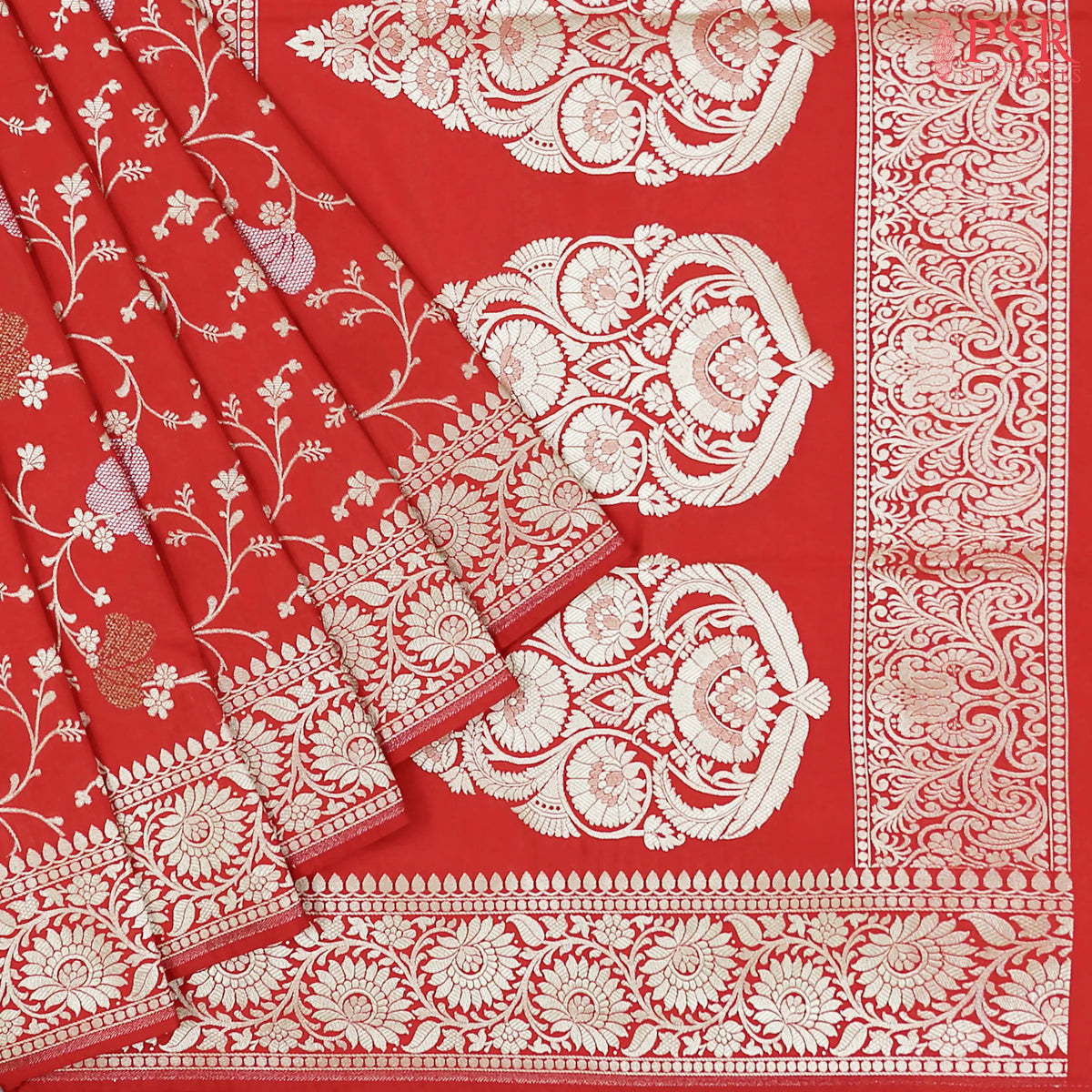Red Banaras Art Silk Saree