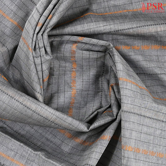 Dark Grey Kalakshetra Kovai Cotton Saree