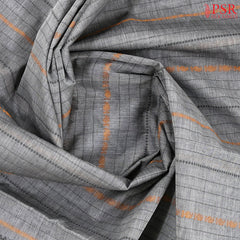 Dark Grey Kalakshetra Kovai Cotton Saree