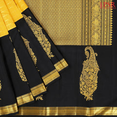 Tuscany Yellow Kanchipuram Silk Saree